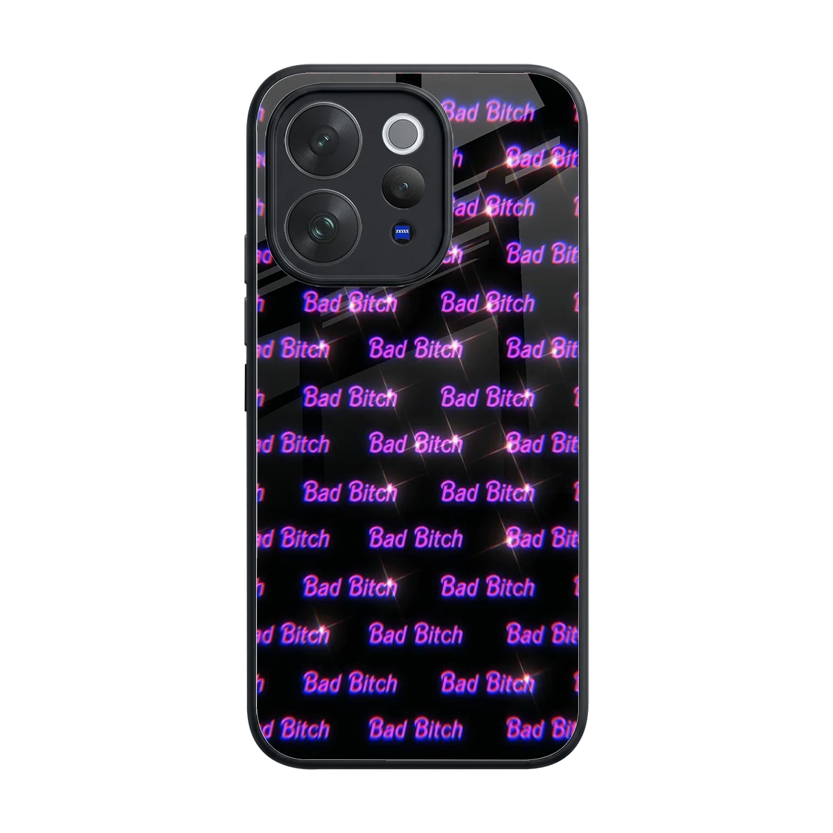 Bad Bitch back phone cover | glass case for vivo v70