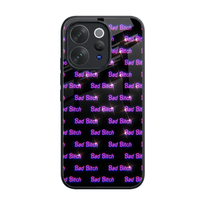 Bad Bitch back phone cover | glass case for vivo v70