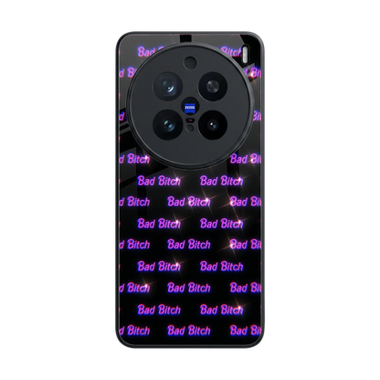 Bad Bitch back phone cover | glass case for vivo x200 pro
