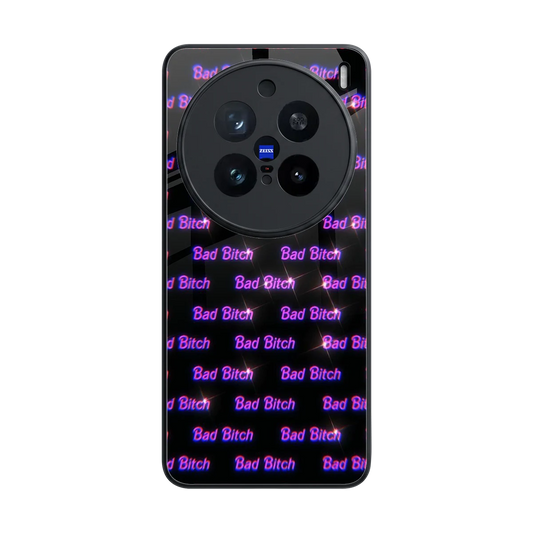 Bad Bitch back phone cover | glass case for vivo x200 pro
