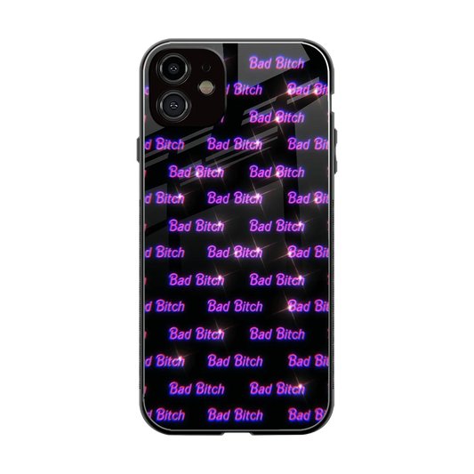 Bad Bitch back phone cover | glass case for iphone 12