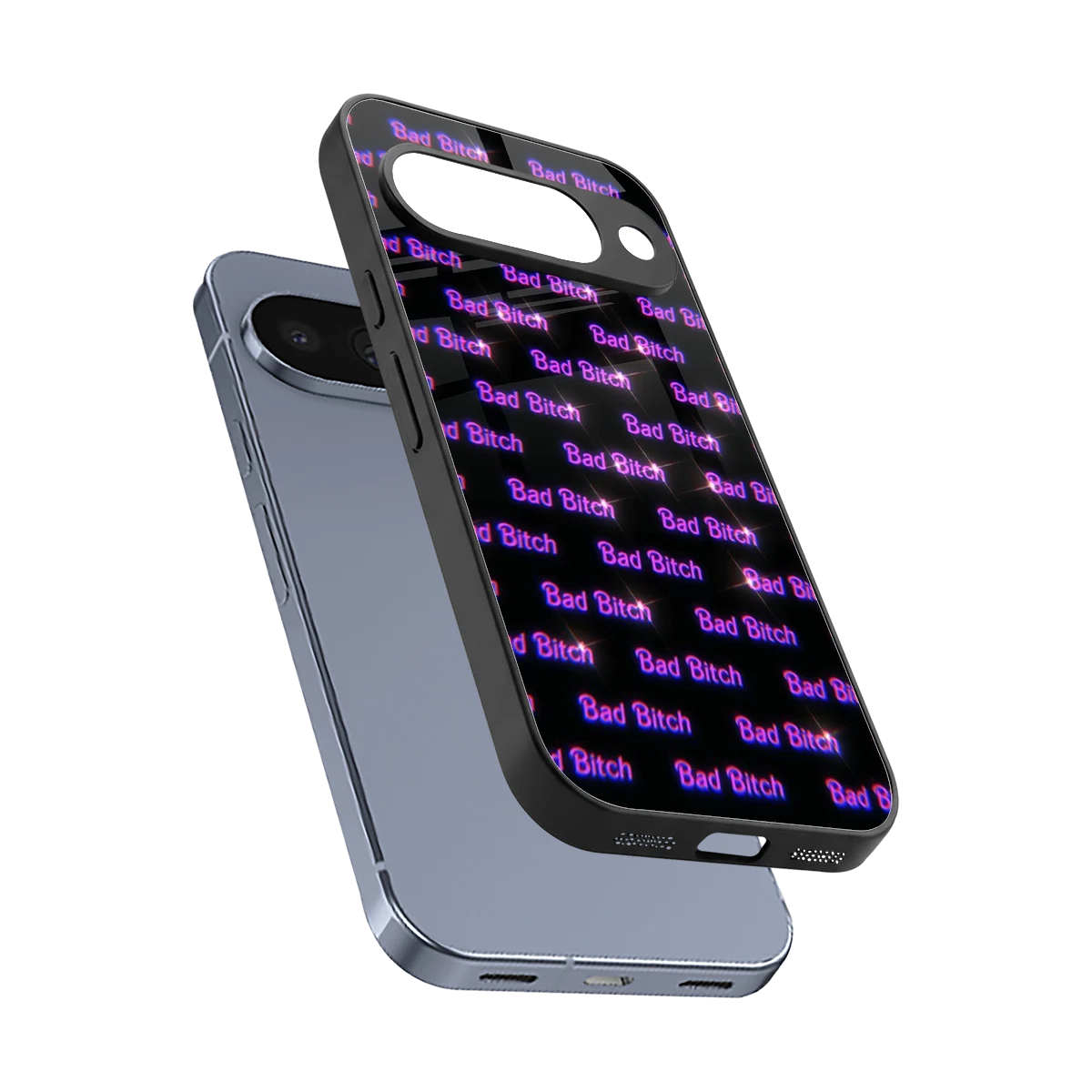 Bad Bitch sleek google pixel 10 cover with tempered glass back and TPU edges