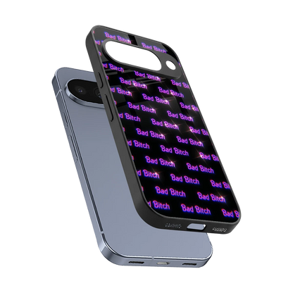Bad Bitch sleek google pixel 10 cover with tempered glass back and TPU edges