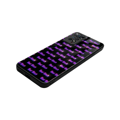 Bad Bitch stylish phone case for redmi note 11 pro | glossy glass and slim fit