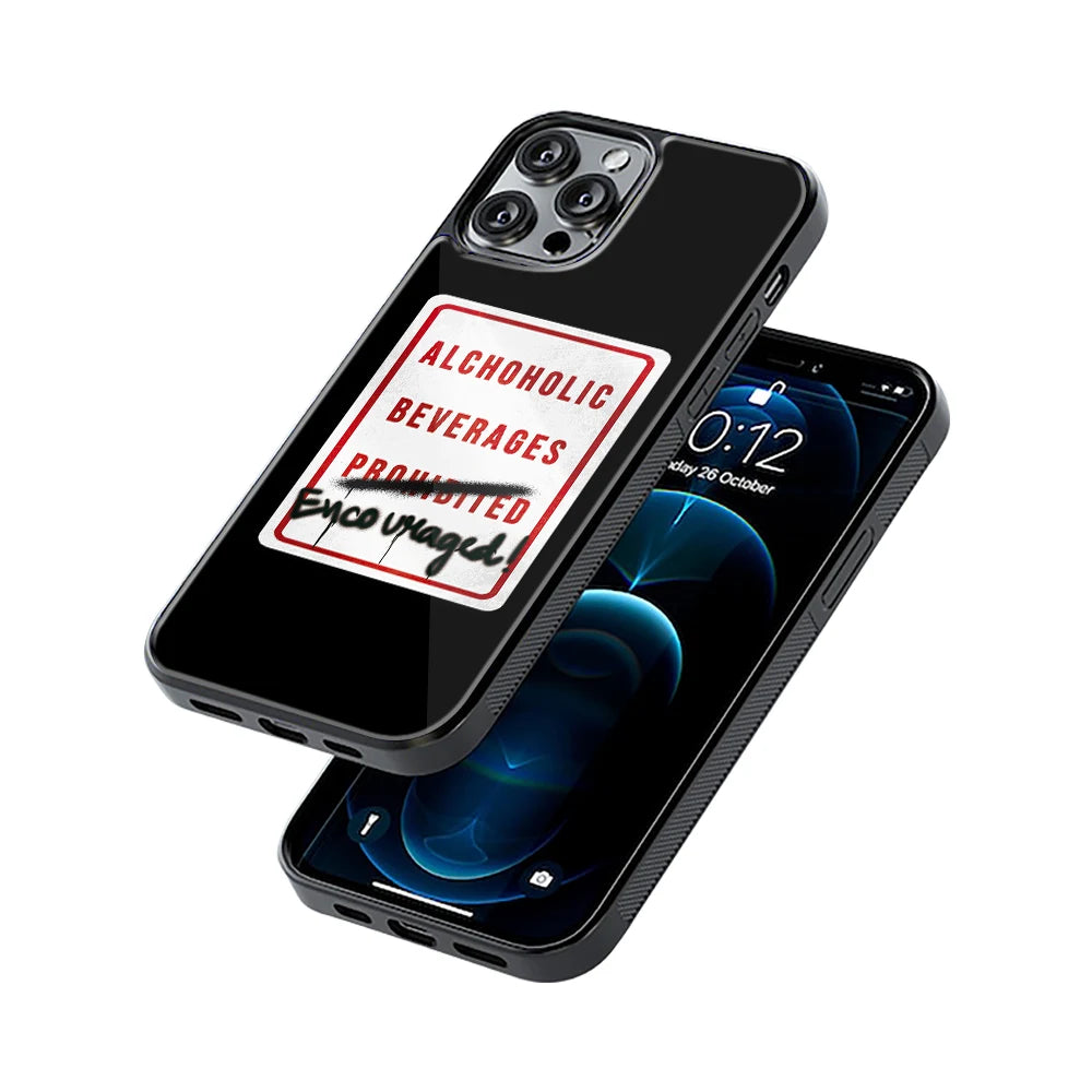 Protective Glass Back Phone Case Compatible with iPhone, Samsung, OnePlus, Pixel & More