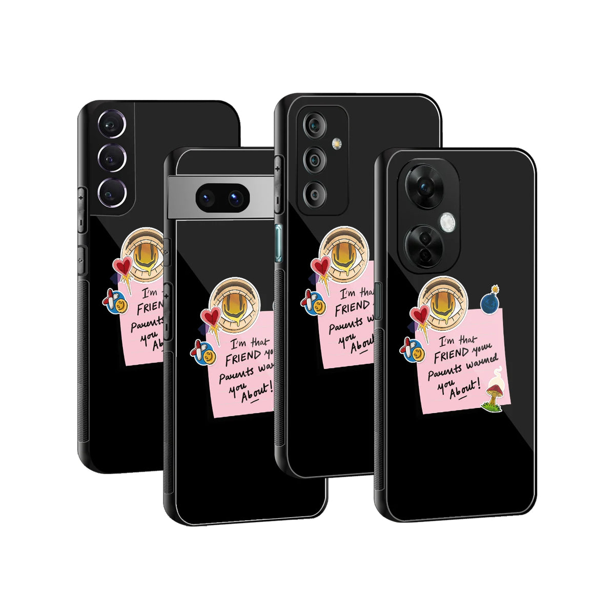 Stylish Glass Back Case for All Smartphones iPhone, Samsung, OnePlus, Pixel, Redmi, Oppo, Vivo, Motorola