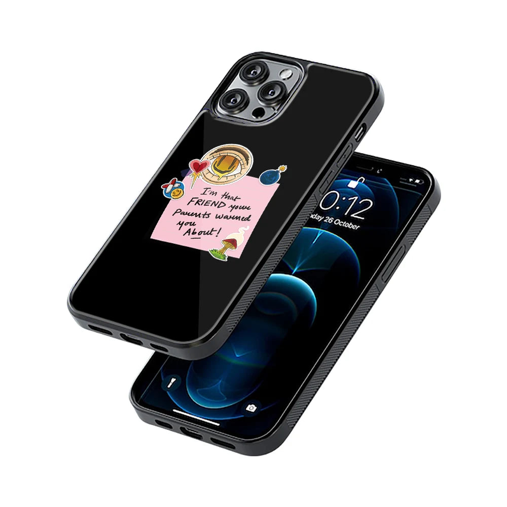 Protective Glass Back Phone Case Compatible with iPhone, Samsung, OnePlus, Pixel & More
