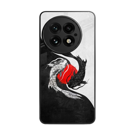 Balanced Swim back phone cover | glass case for oneplus 13