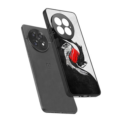 Balanced Swim sleek oneplus 13 cover with tempered glass back and TPU edges