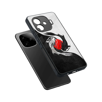 Balanced Swim sleek iqoo neo 10r 5g cover with tempered glass back and TPU edges