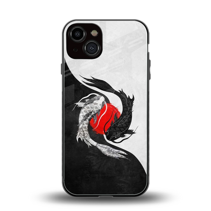 Balanced Swim back phone cover | glass case for iphone 14