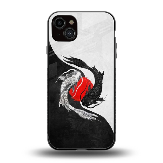 Balanced Swim back phone cover | glass case for iphone 14 plus