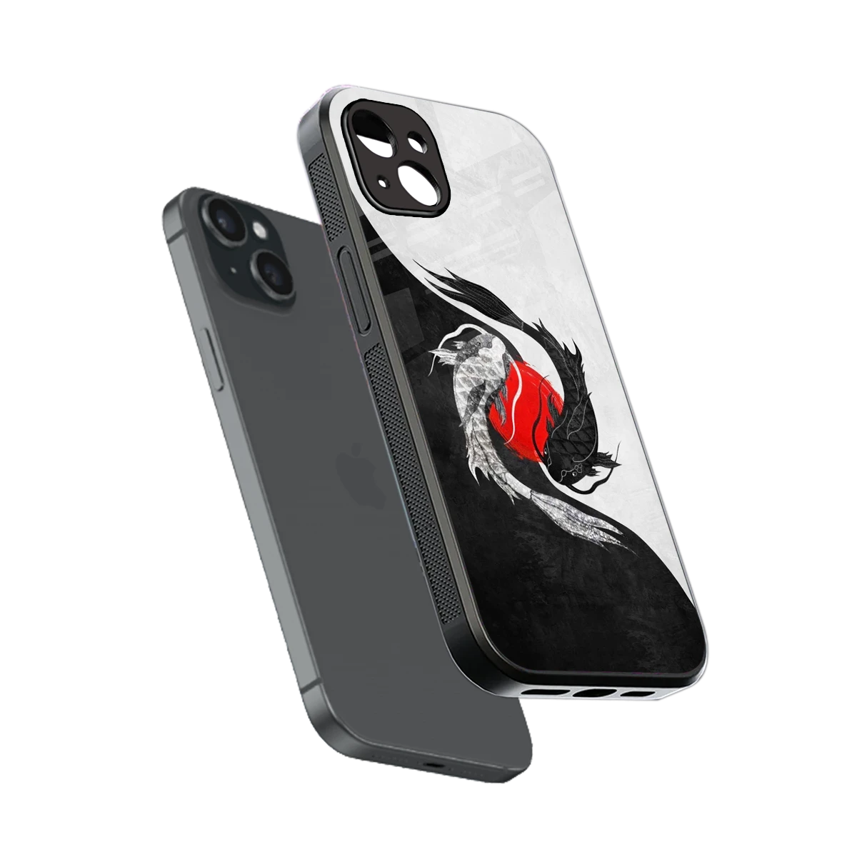 Balanced Swim sleek iphone 14 plus cover with tempered glass back and TPU edges