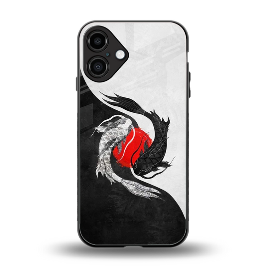 Balanced Swim back phone cover | glass case for iphone 16 plus