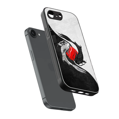 Balanced Swim sleek iphone 16e cover with tempered glass back and TPU edges