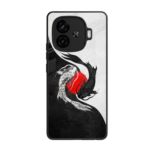 Balanced Swim back phone cover | glass case for iqoo neo 10r 5g