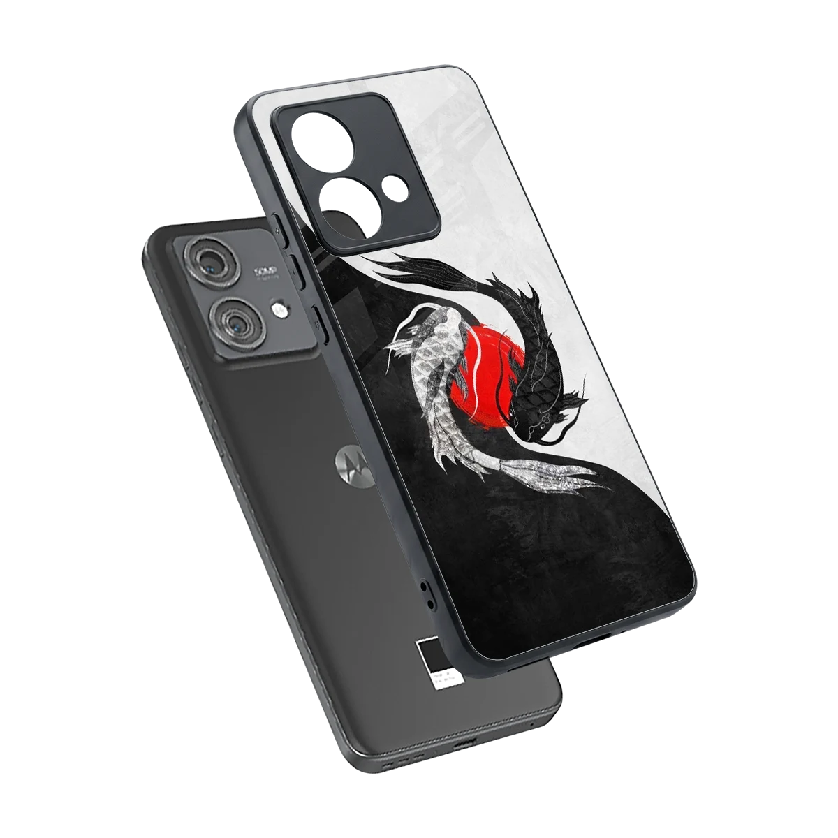 Balanced Swim sleek motorola edge 40 neo 5g cover with tempered glass back and TPU edges