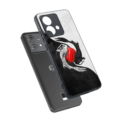 Balanced Swim sleek motorola edge 40 neo 5g cover with tempered glass back and TPU edges