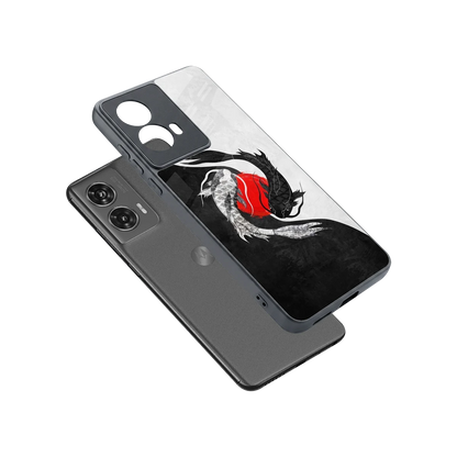 Balanced Swim sleek motorola edge 50 fusion cover with tempered glass back and TPU edges