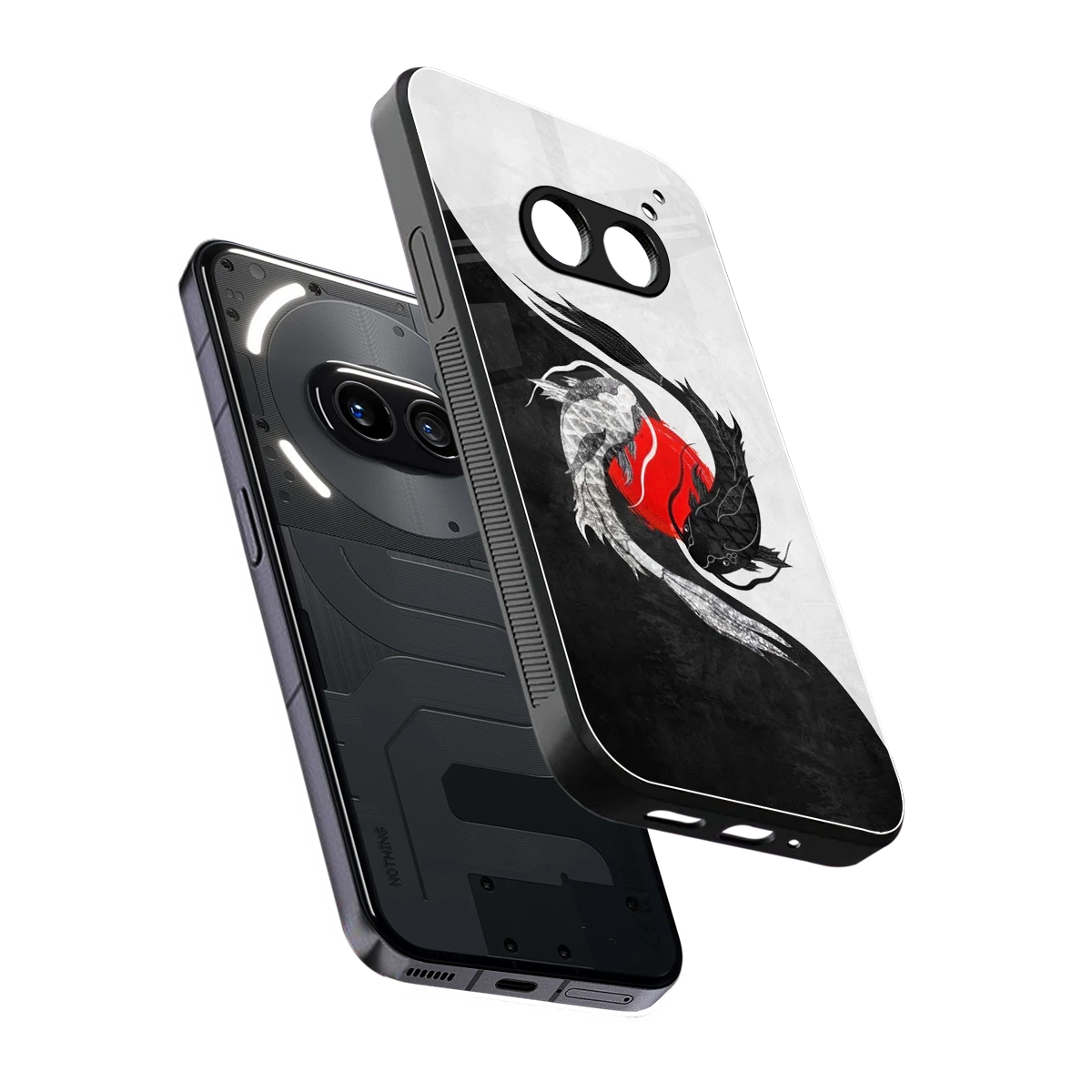 Balanced Swim sleek nothing phone 2a cover with tempered glass back and TPU edges
