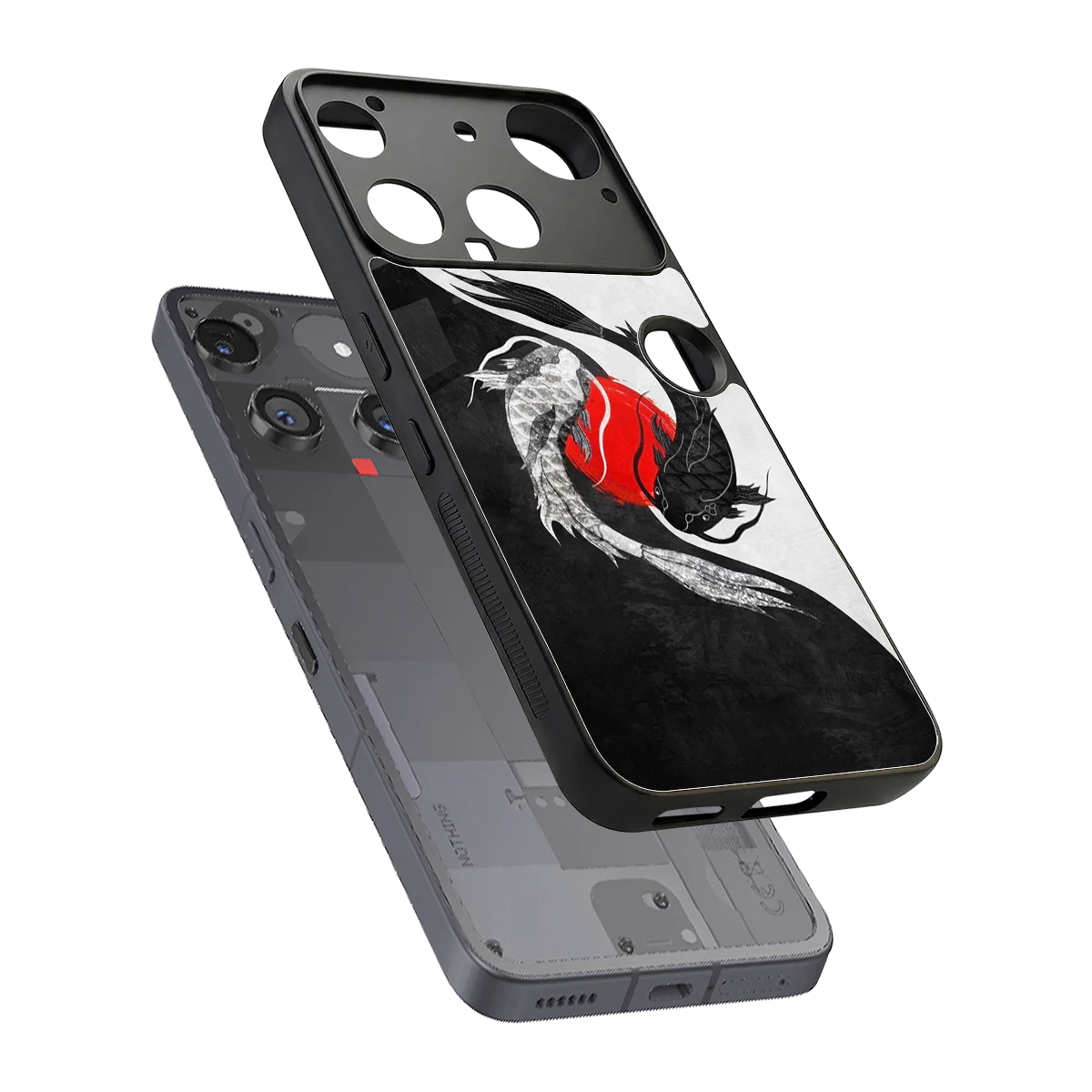 Balanced Swim sleek nothing phone 3 cover with tempered glass back and TPU edges