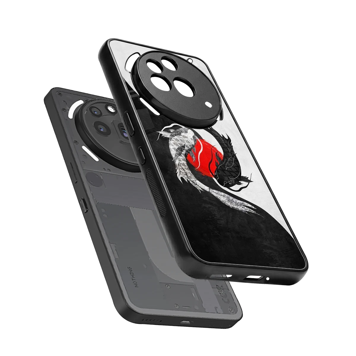 Balanced Swim sleek nothing phone 3a pro cover with tempered glass back and TPU edges