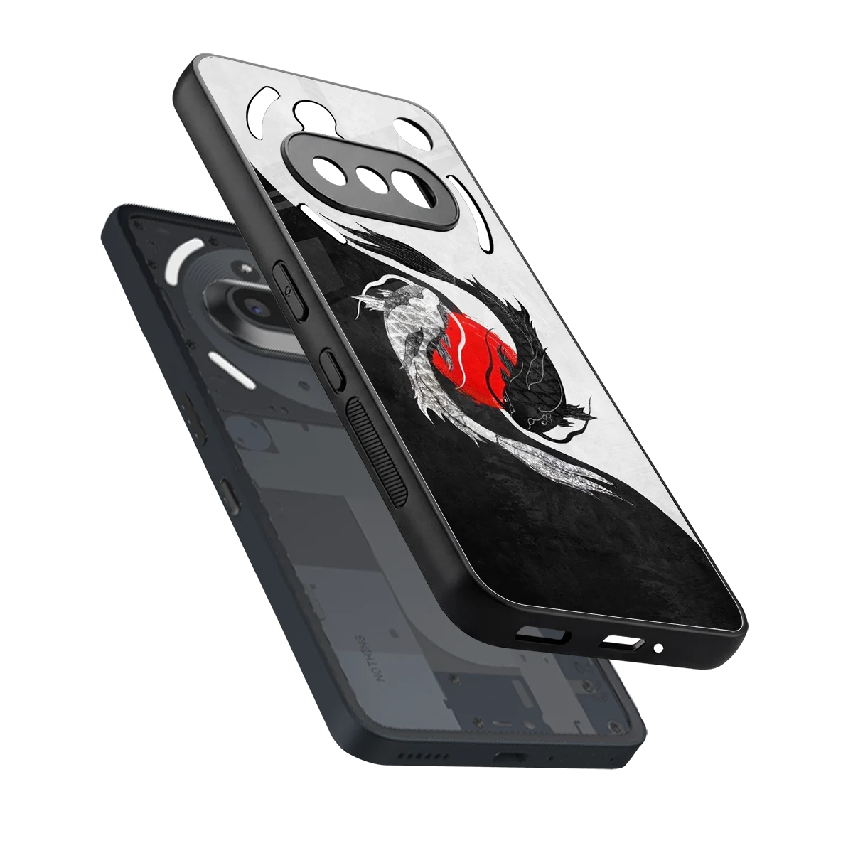 Balanced Swim sleek nothing phone 3a cover with tempered glass back and TPU edges