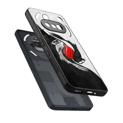 Balanced Swim sleek nothing phone 3a cover with tempered glass back and TPU edges