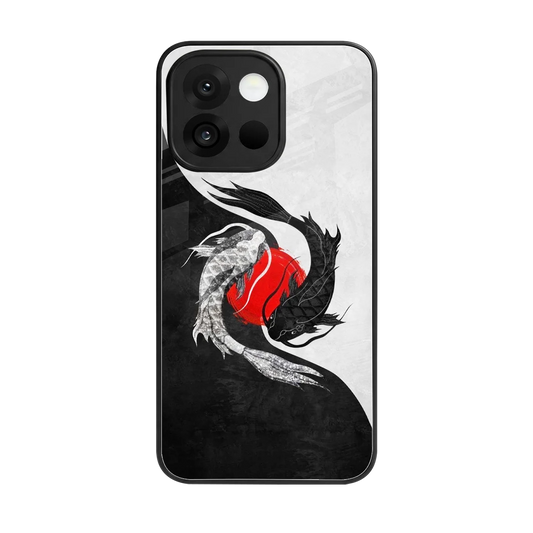 Balanced Swim back phone cover | glass case for oneplus 13s