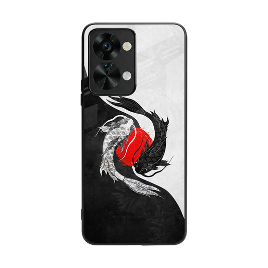 Balanced Swim back phone cover | glass case for oneplus nord 2t