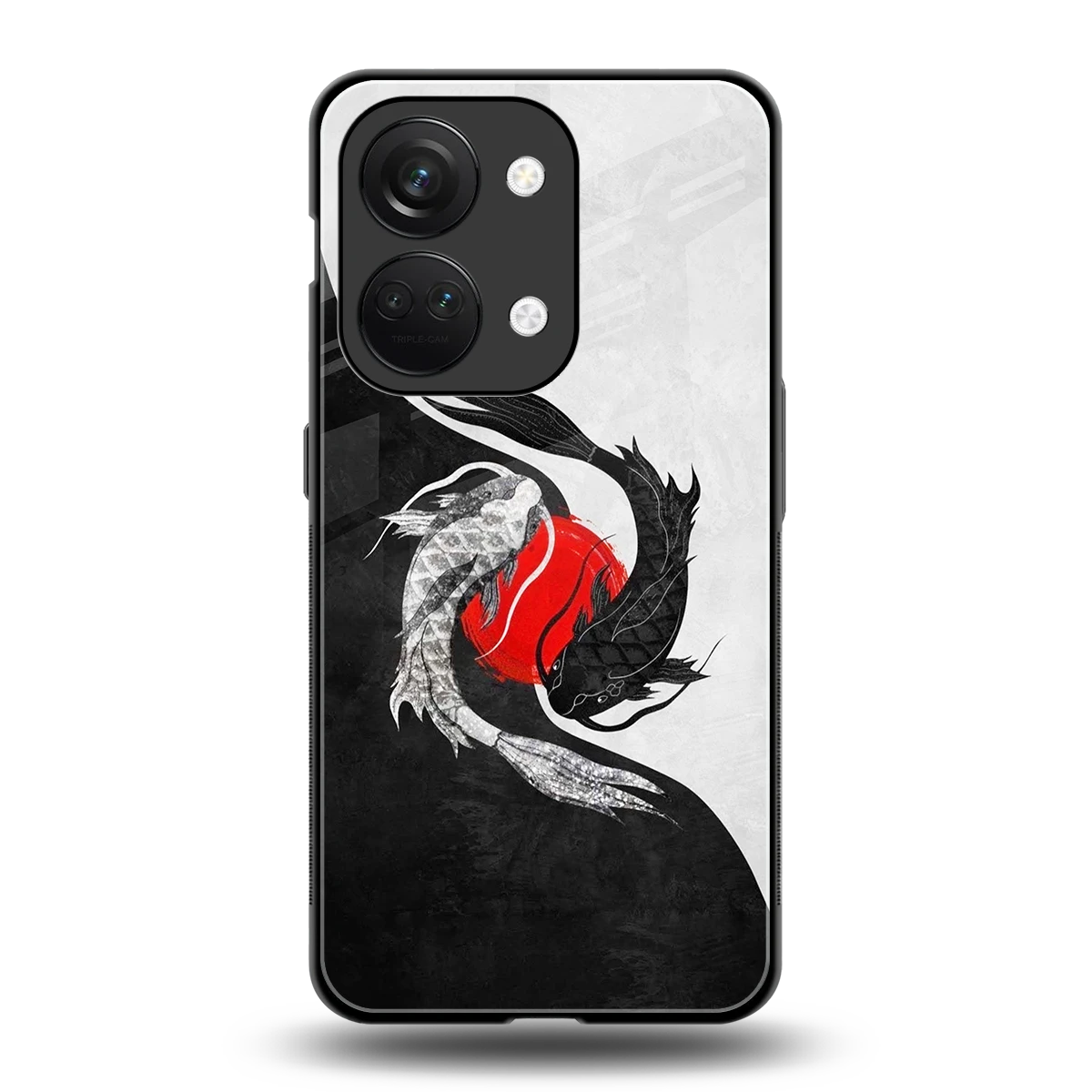 Balanced Swim back phone cover | glass case for oneplus nord 3