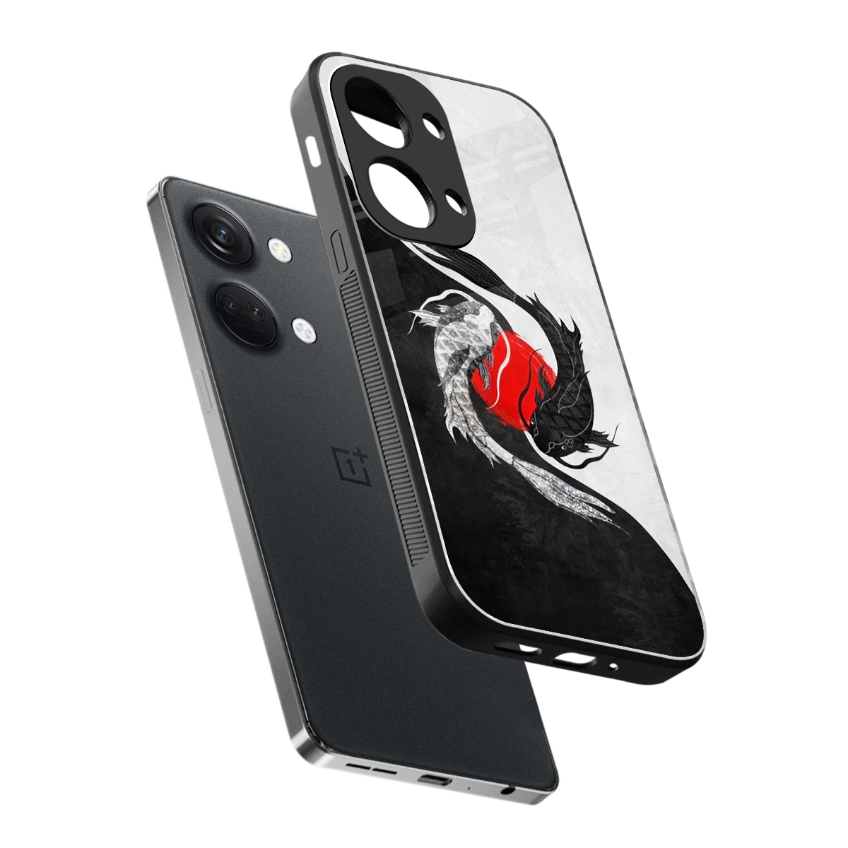 Balanced Swim sleek oneplus nord 3 cover with tempered glass back and TPU edges
