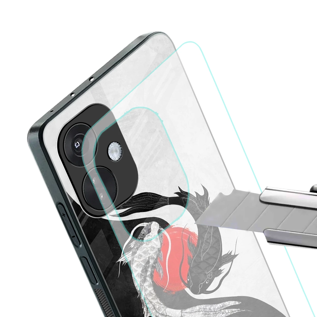 Balanced Swim stylish phone case for oneplus nord ce 3 | glossy glass and slim fit