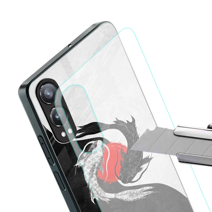 Balanced Swim stylish phone case for oneplus nord ce 4 lite | glossy glass and slim fit