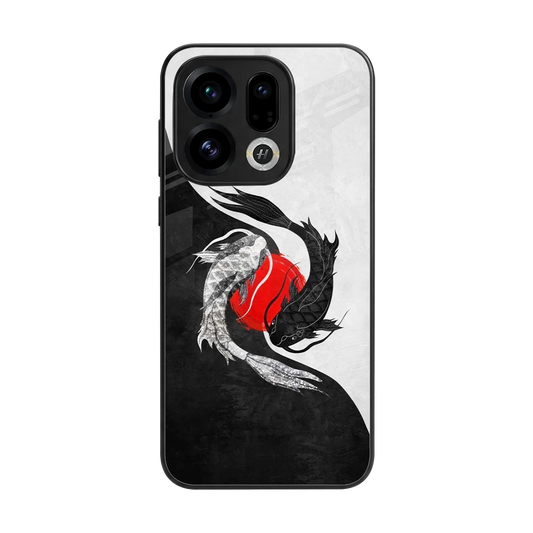 Balanced Swim back phone cover | glass case for oppo find x9