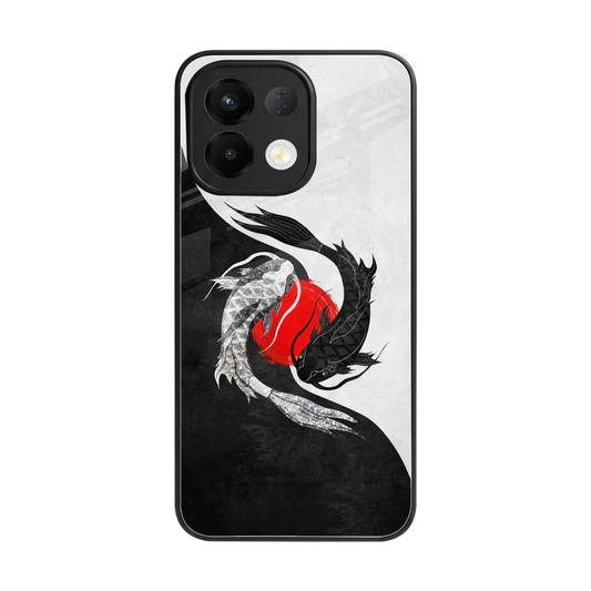 Balanced Swim back phone cover | glass case for oppo k13 5g