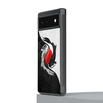 Balanced Swim stylish phone case for google pixel 6a | glossy glass and slim fit