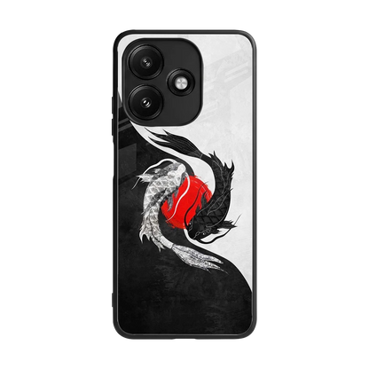 Balanced Swim back phone cover | glass case for redmi 12 5g