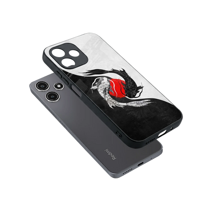Balanced Swim sleek redmi 12 5g cover with tempered glass back and TPU edges