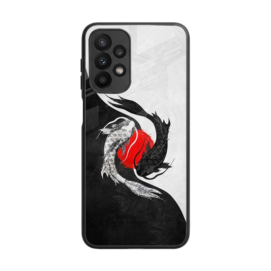 Balanced Swim back phone cover | glass case for samsung galaxy a23