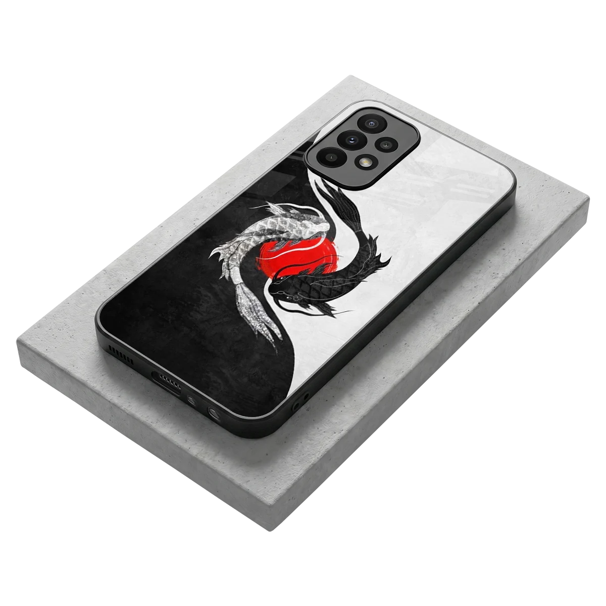 Balanced Swim stylish phone case for samsung galaxy a23 | glossy glass and slim fit