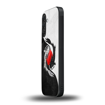 Balanced Swim samsung galaxy a55 5g mobile cover | shockproof glass phone case