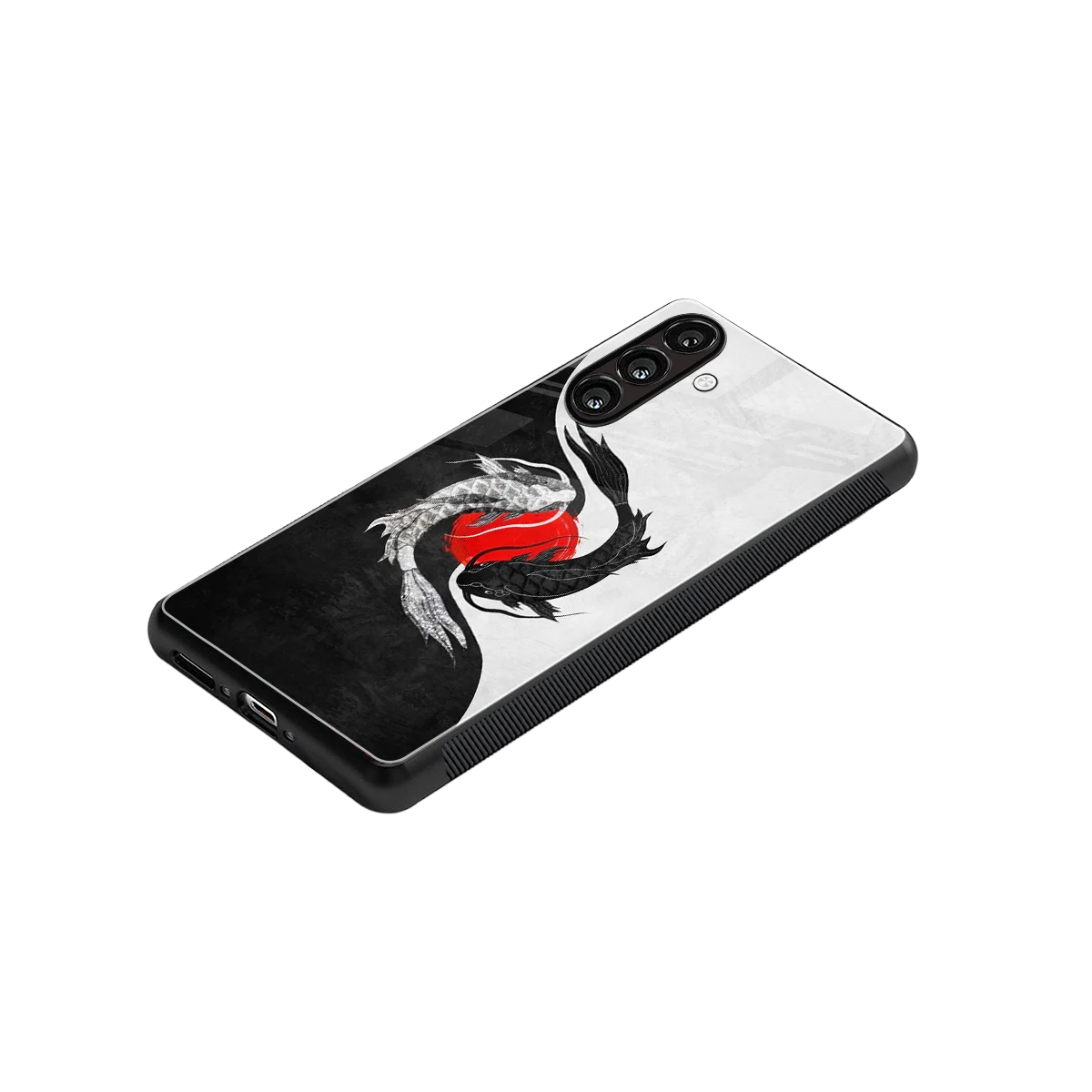 Balanced Swim stylish phone case for samsung galaxy a55 5g | glossy glass and slim fit