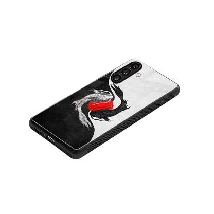 Balanced Swim stylish phone case for samsung galaxy a55 5g | glossy glass and slim fit