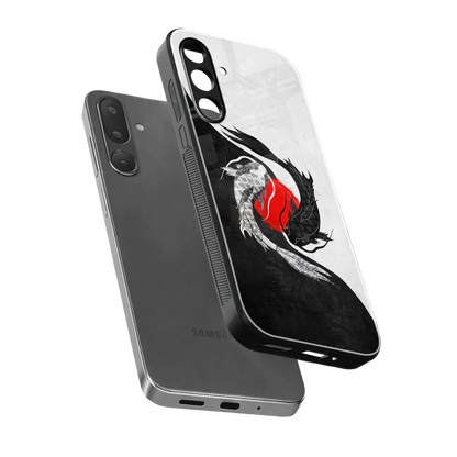 Balanced Swim sleek samsung galaxy m56 5g cover with tempered glass back and TPU edges