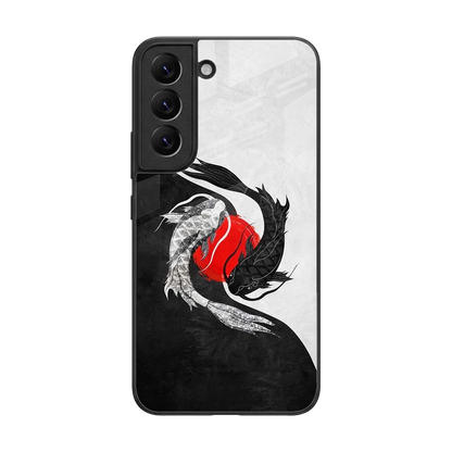 Balanced Swim back phone cover | glass case for samsung galaxy s22