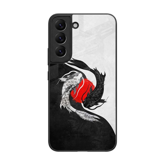 Balanced Swim back phone cover | glass case for samsung galaxy s22
