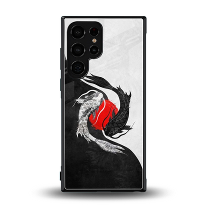 Balanced Swim back phone cover | glass case for samsung galaxy s23 ultra