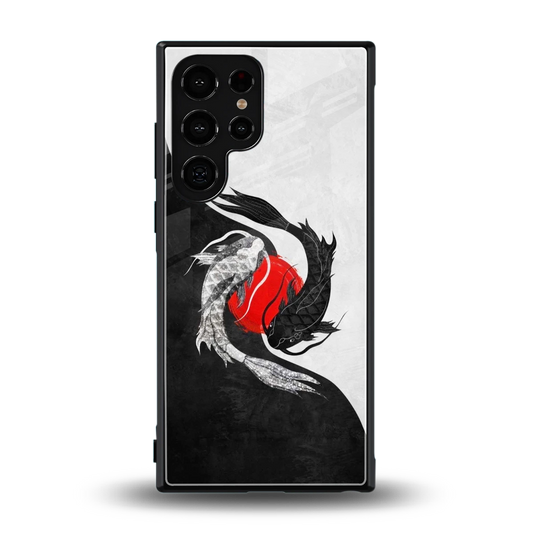 Balanced Swim back phone cover | glass case for samsung galaxy s23 ultra