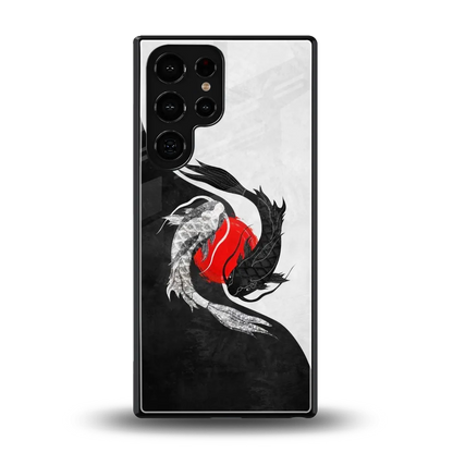 Balanced Swim back phone cover | glass case for samsung galaxy s25 ultra